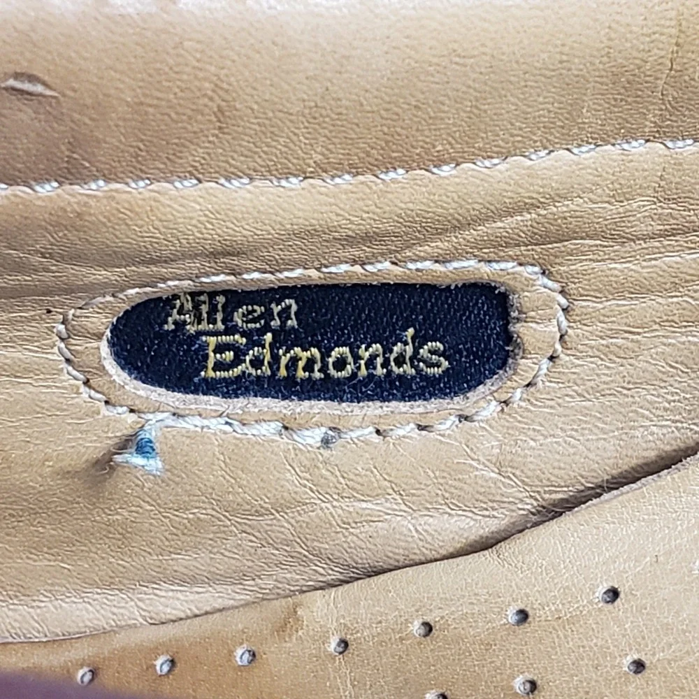 Allen Edmonds Mens‎ Loafers 7 D Black Leather Tassel Dress Shoes Business Casual